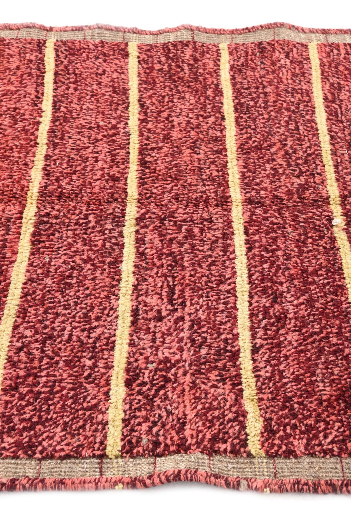 4' 2 x 6' 3 Hand Knotted Moroccan Wool Rug