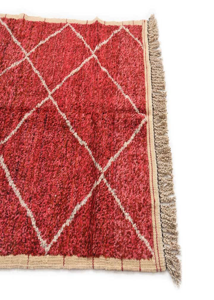 4' 1 x 6' 7 Hand Knotted Moroccan Wool Rug