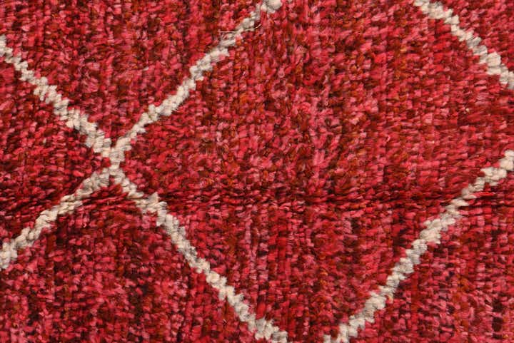 4' 1 x 6' 7 Hand Knotted Moroccan Wool Rug