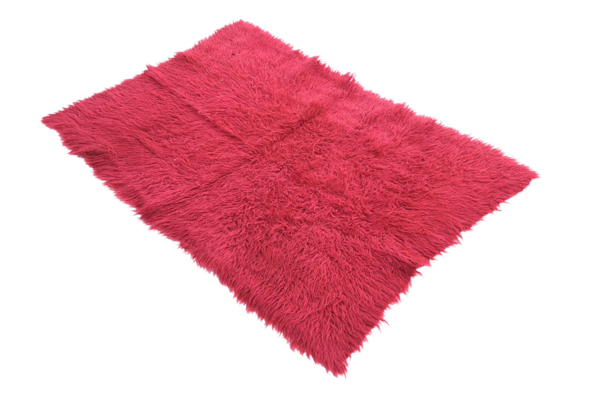 2' 9 x 4' 1 Hand Knotted Moroccan Wool Rug
