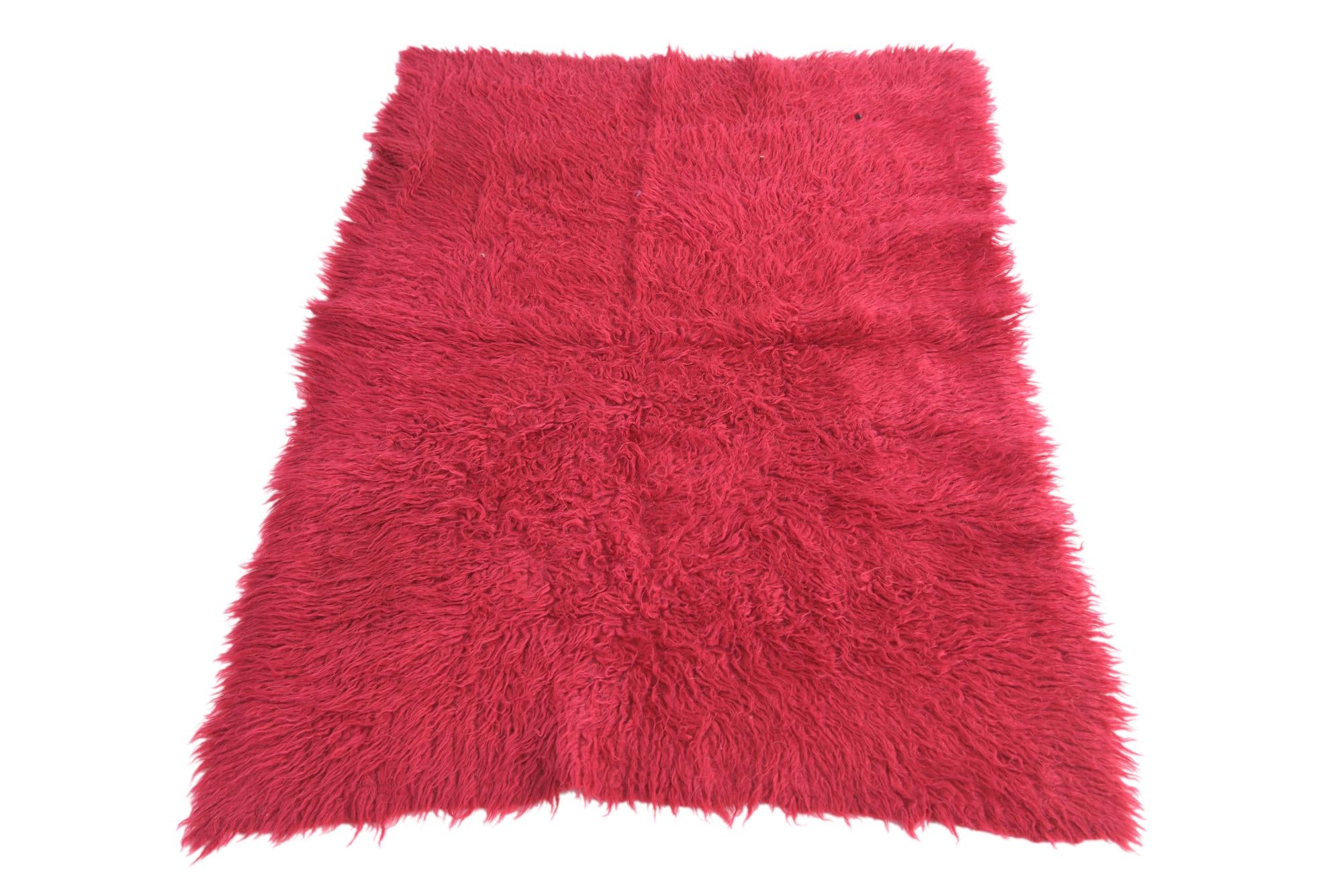 2' 9 x 4' 1 Hand Knotted Moroccan Wool Rug