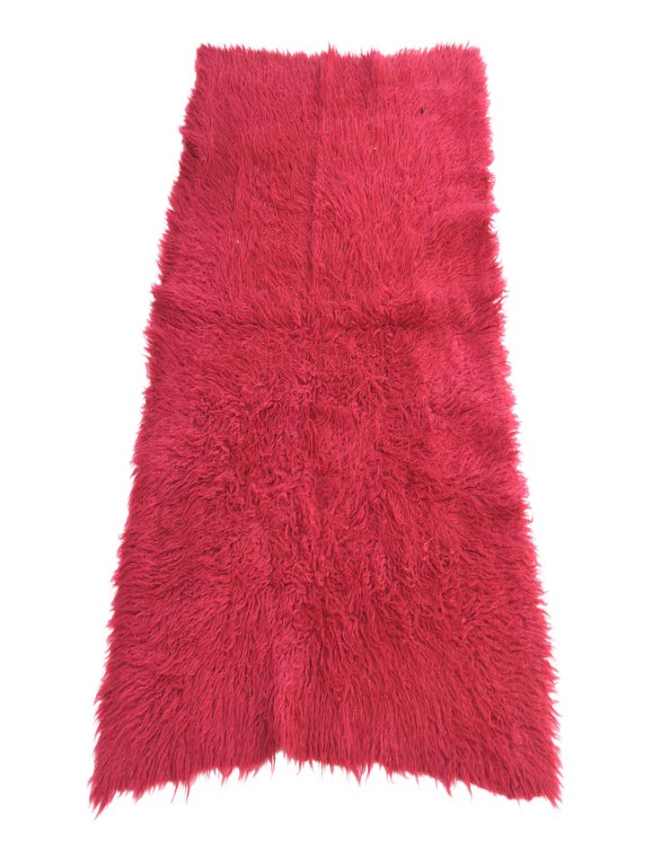 Detail image of 2' 9 x 4' 1  Hand Knotted Moroccan Wool Rug