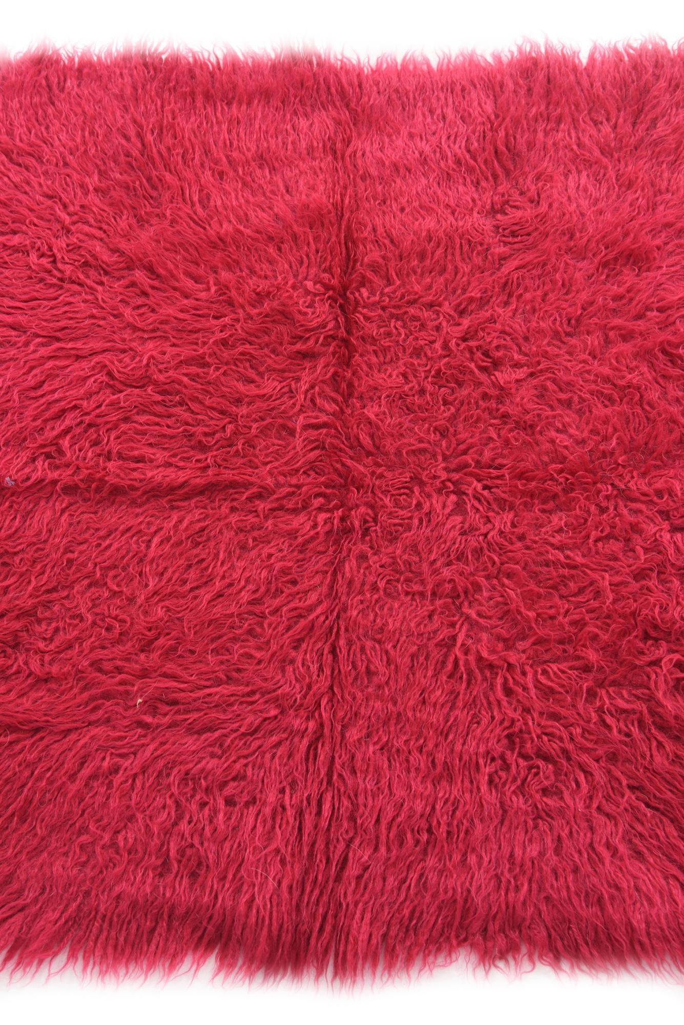 2' 9 x 4' 1 Hand Knotted Moroccan Wool Rug