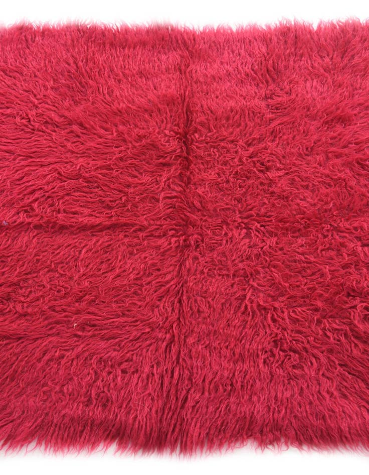 Detail image of 2' 9 x 4' 1  Hand Knotted Moroccan Wool Rug