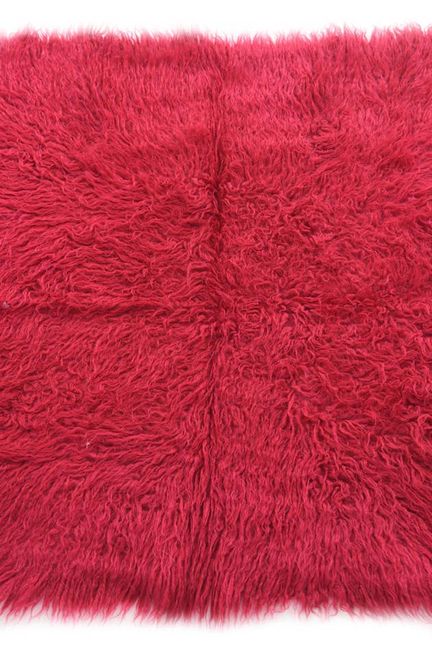 Detail image of 2' 9 x 4' 1 Hand Knotted Moroccan Wool Rug