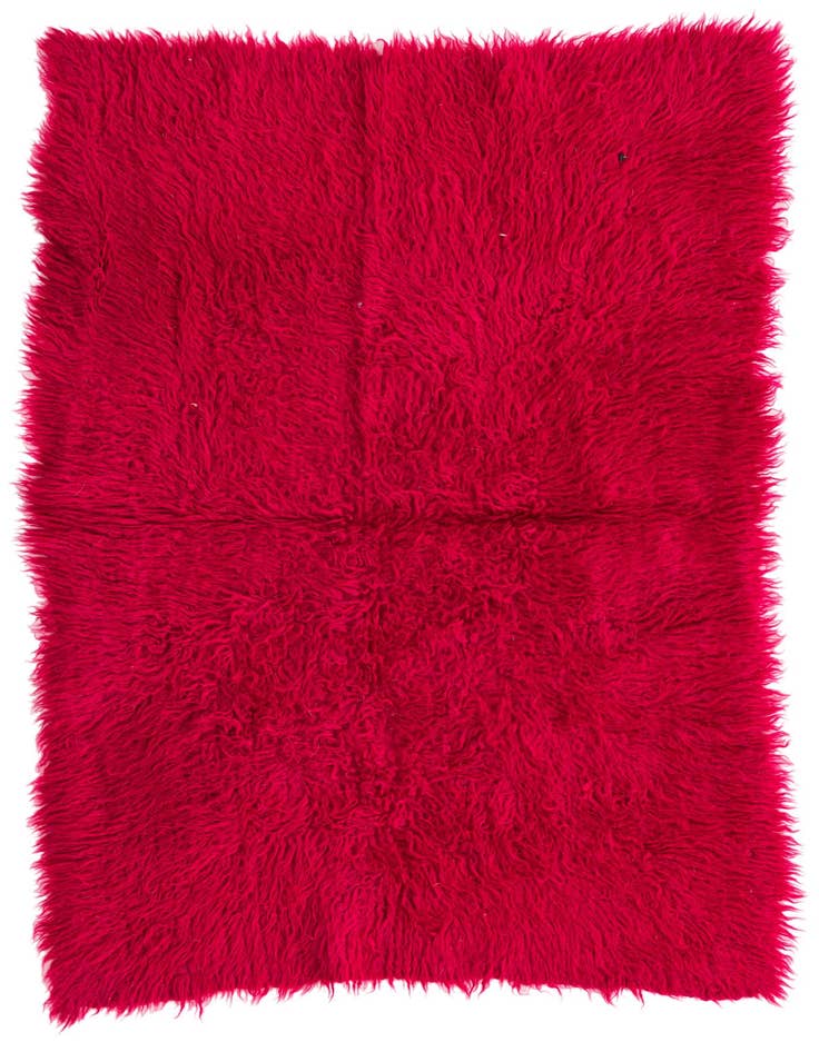 Detail image of 2' 9 x 4' 1 Hand Knotted Moroccan Wool Rug