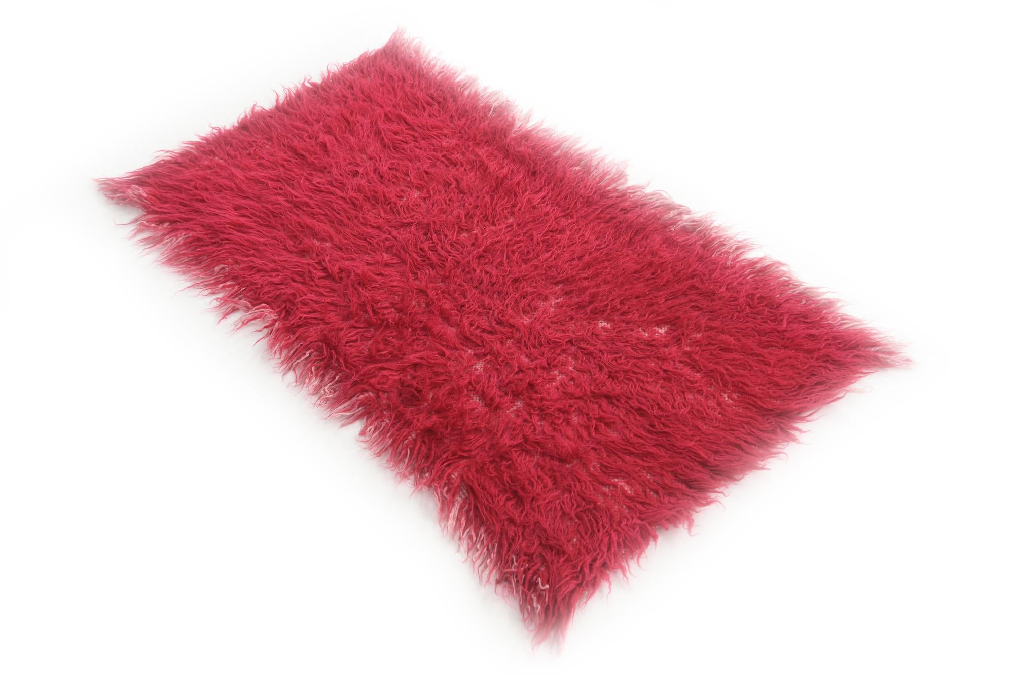 1' 10 x 3' 9 Hand Knotted Moroccan Wool Rug