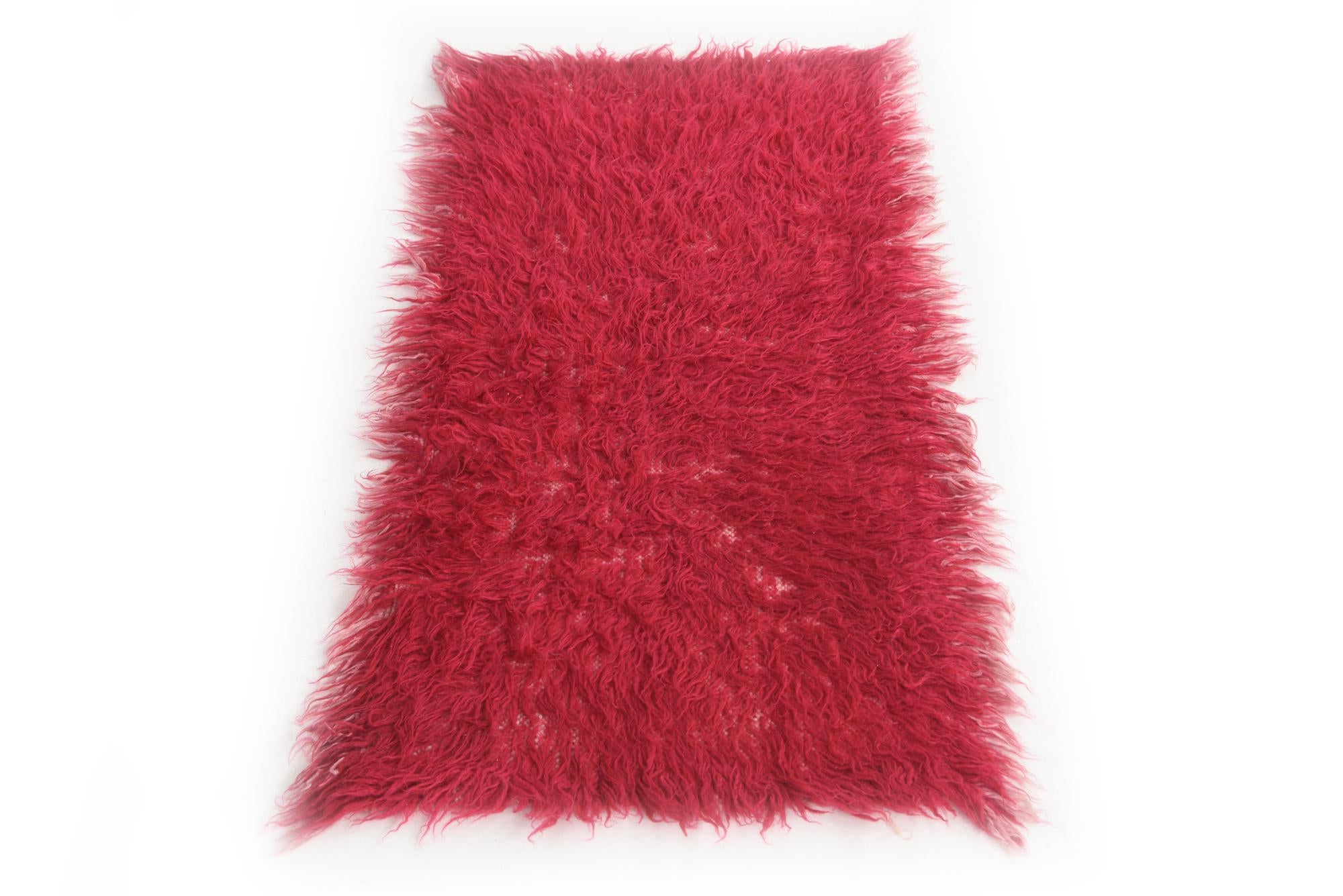 1' 10 x 3' 9 Hand Knotted Moroccan Wool Rug