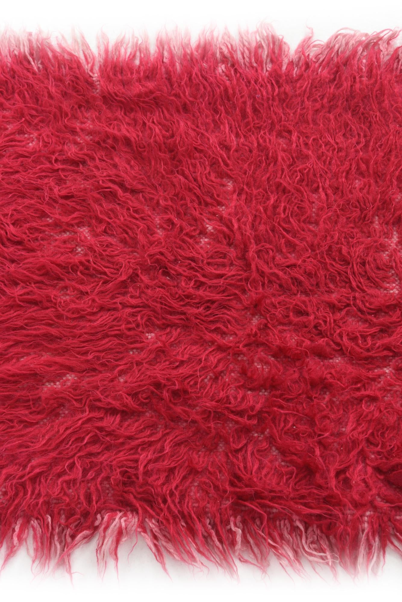 1' 10 x 3' 9 Hand Knotted Moroccan Wool Rug