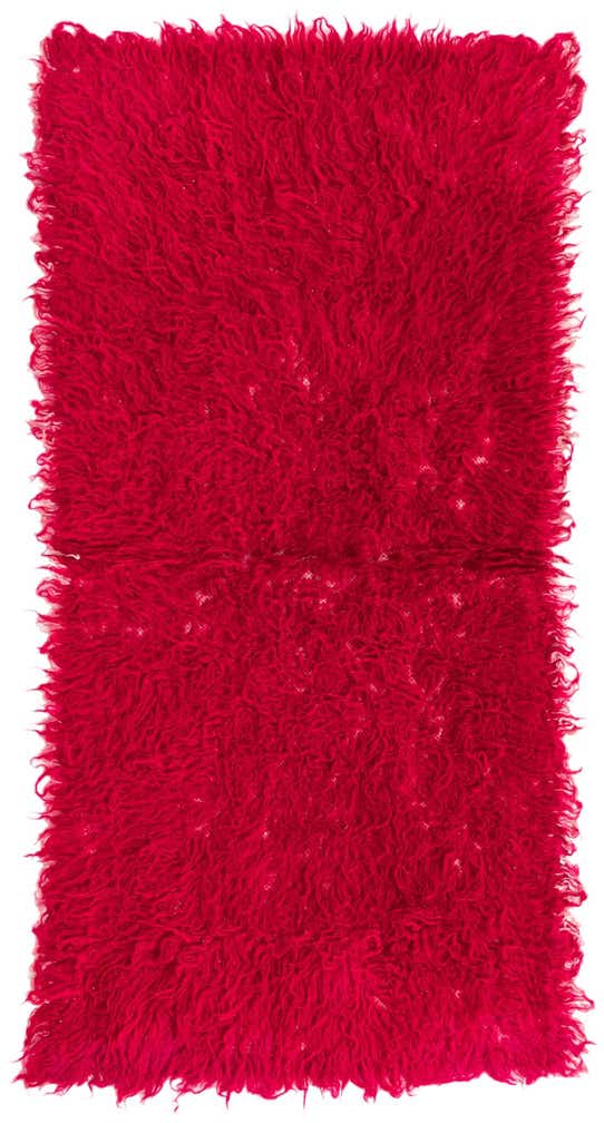 2' 1 x 4' 3 Hand Knotted Moroccan Wool Rug