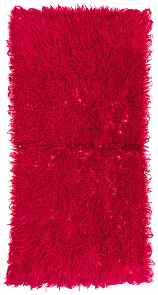Detail image of 2' 1 x 4' 3 Hand Knotted Moroccan Wool Rug