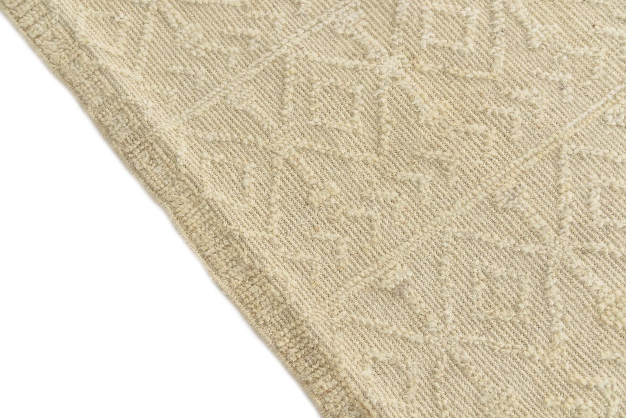5' 4 x 8' 2 Hand Knotted Moroccan Wool Rug