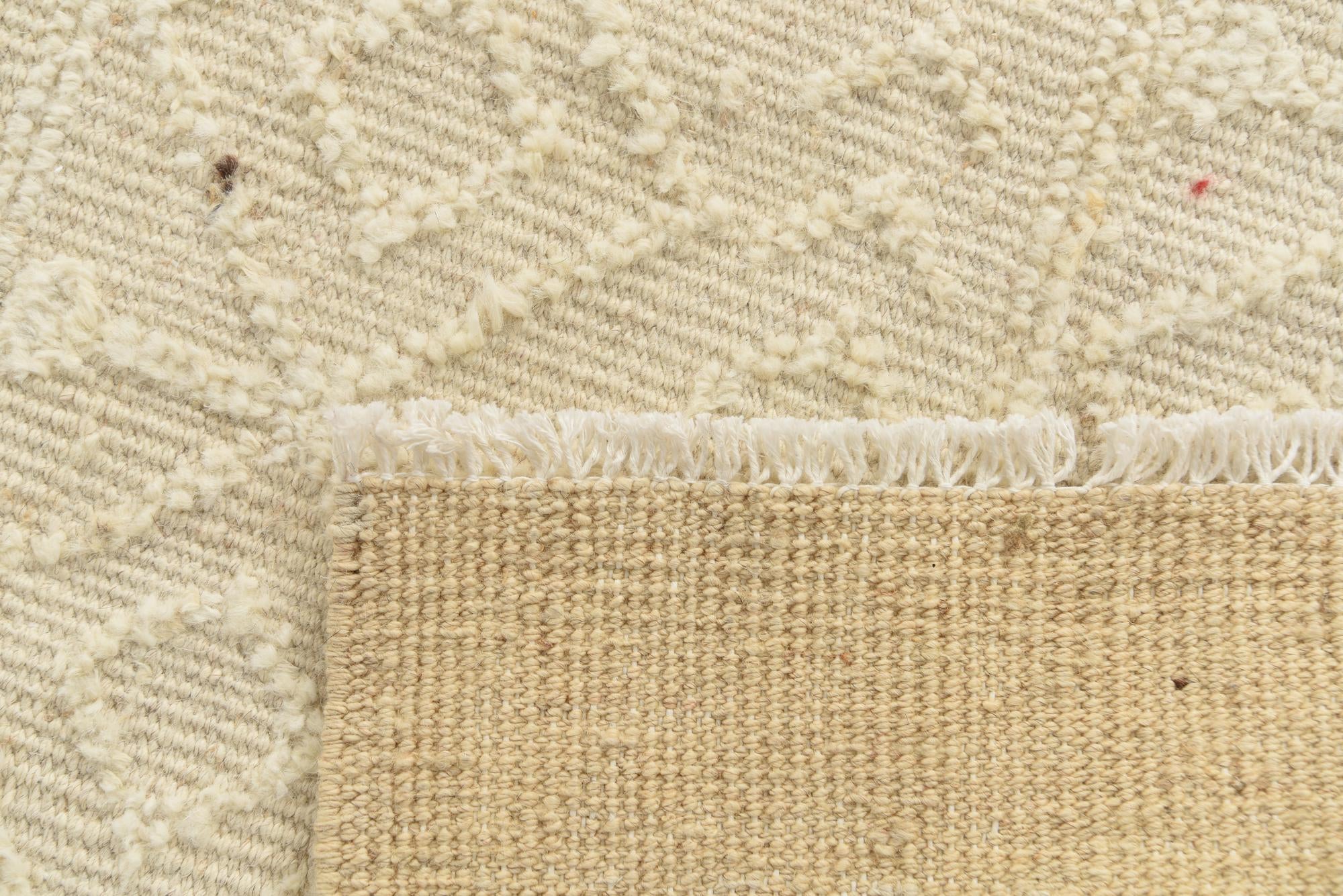 5' 4 x 8' 2 Hand Knotted Moroccan Wool Rug