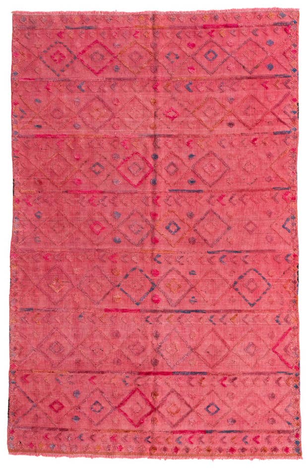 Detail image of 5' 4 x 8' 2 Hand Knotted Moroccan Wool Rug