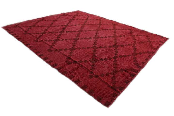 8' x 9' Hand Knotted Moroccan Wool Rug