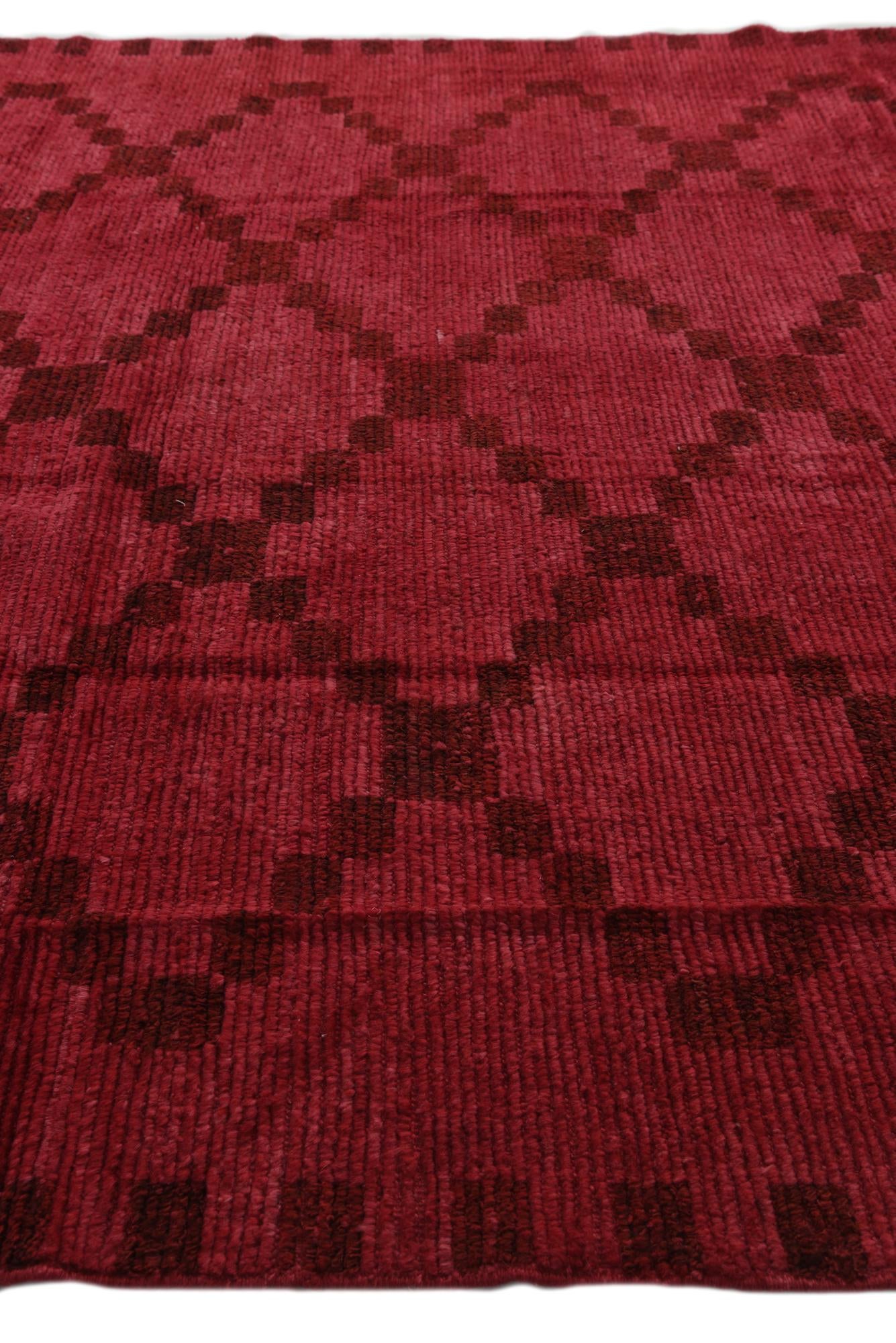 8' x 9' Hand Knotted Moroccan Wool Rug
