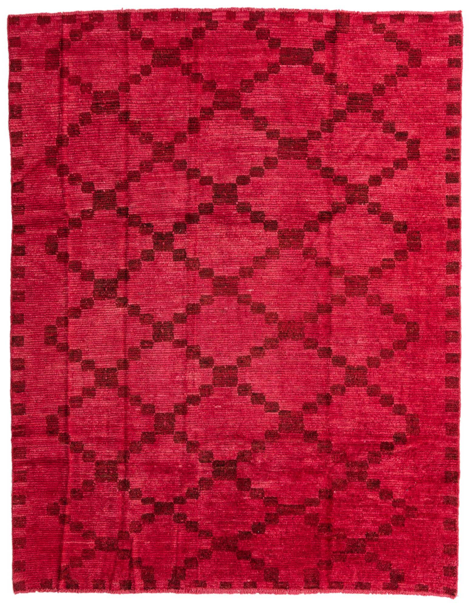 8' x 9' Hand Knotted Moroccan Wool Rug