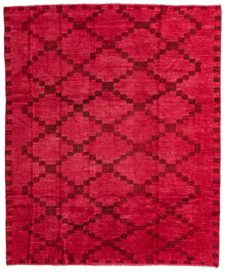 8' x 9' Hand Knotted Moroccan Wool Rug