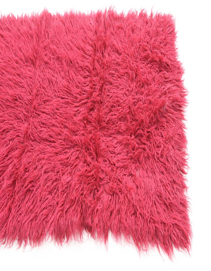 Detail image of 2' 9 x 5'  Hand Knotted Moroccan Wool Rug