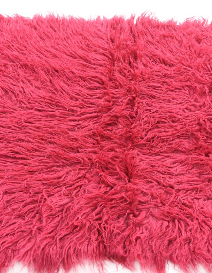 Detail image of 2' 9 x 5'  Hand Knotted Moroccan Wool Rug