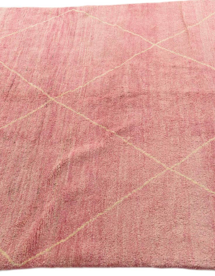 Detail image of 5' 7 x 8' 3  Hand Knotted Moroccan Wool Rug