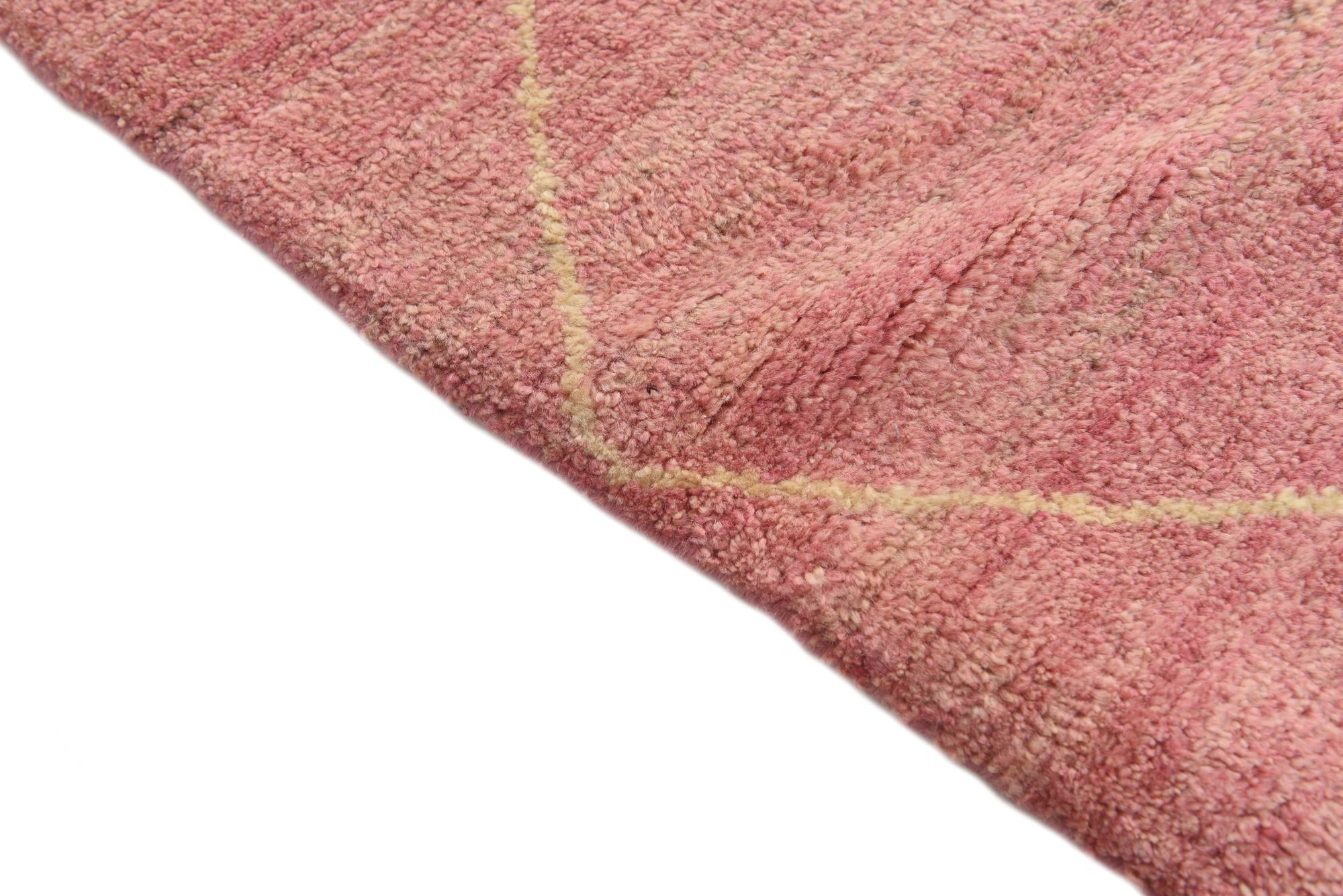 5' 7 x 8' 3 Hand Knotted Moroccan Wool Rug