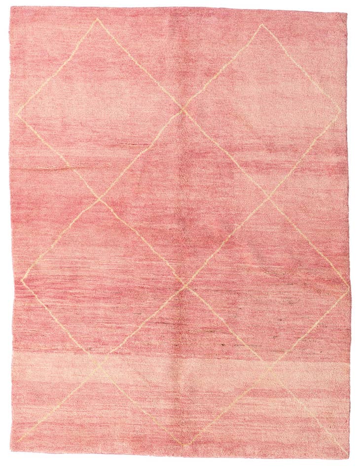 Detail image of 5' 7 x 8' 3 Hand Knotted Moroccan Wool Rug
