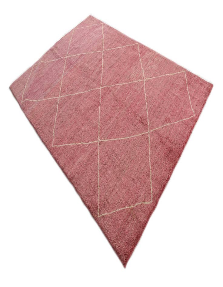 Detail image of 5' 8 x 8' Hand Knotted Moroccan Wool Rug