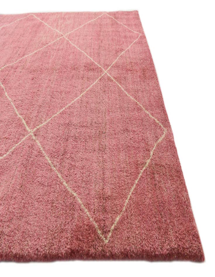 Detail image of 5' 8 x 8' Hand Knotted Moroccan Wool Rug