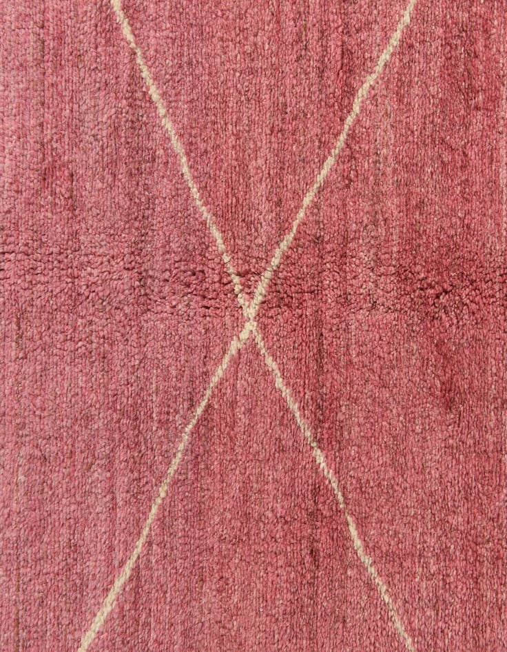 Detail image of 5' 8 x 8'  Hand Knotted Moroccan Wool Rug