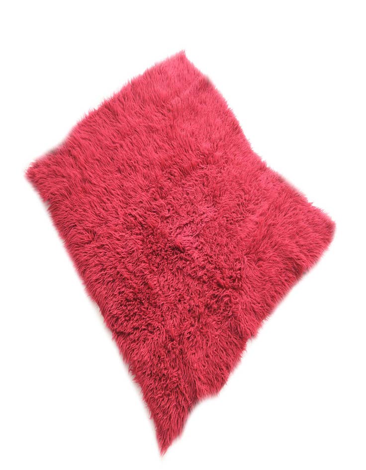 Detail image of 3' 10 x 4' 5  Hand Knotted Moroccan Wool Rug