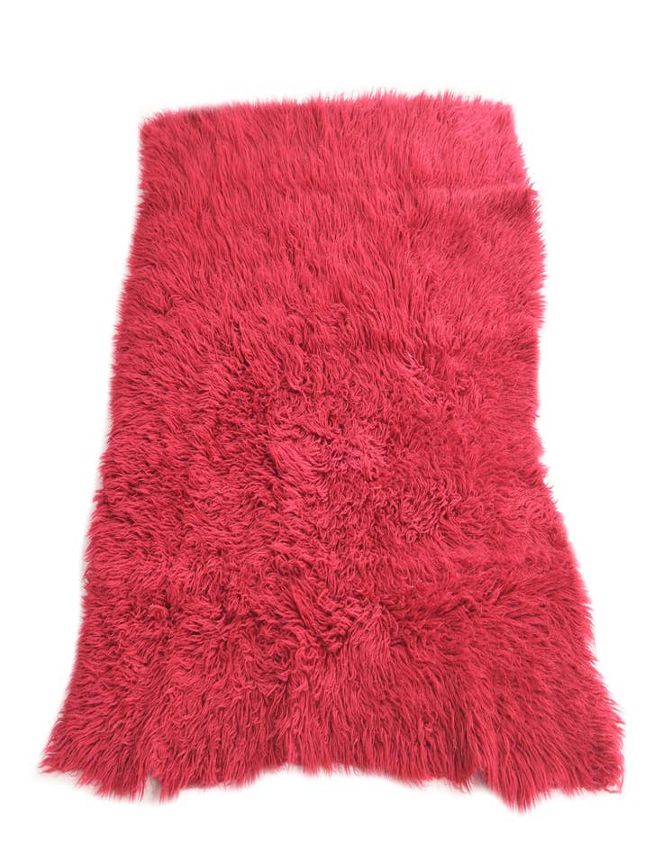 Detail image of 3' 10 x 4' 5  Hand Knotted Moroccan Wool Rug