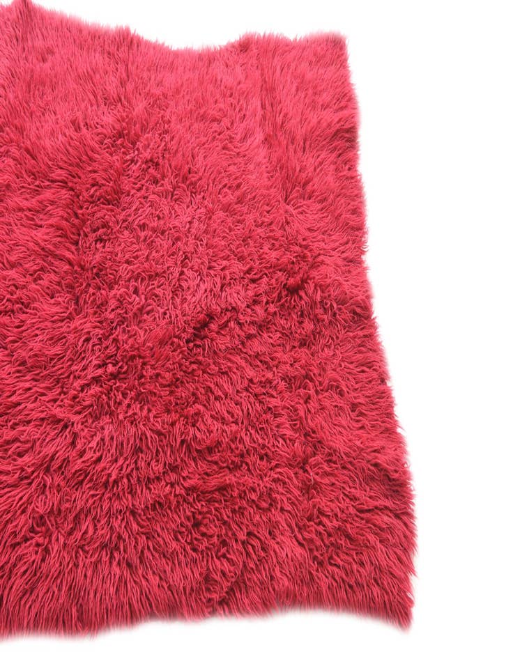 Detail image of 3' 10 x 4' 5  Hand Knotted Moroccan Wool Rug