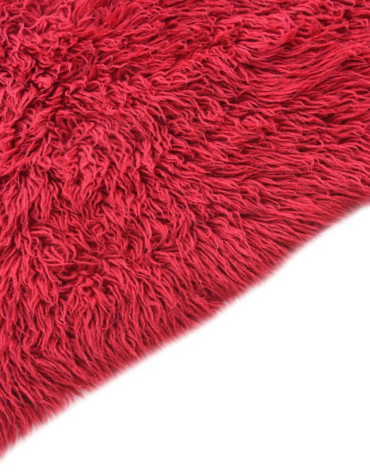 Detail image of 3' 10 x 4' 5  Hand Knotted Moroccan Wool Rug