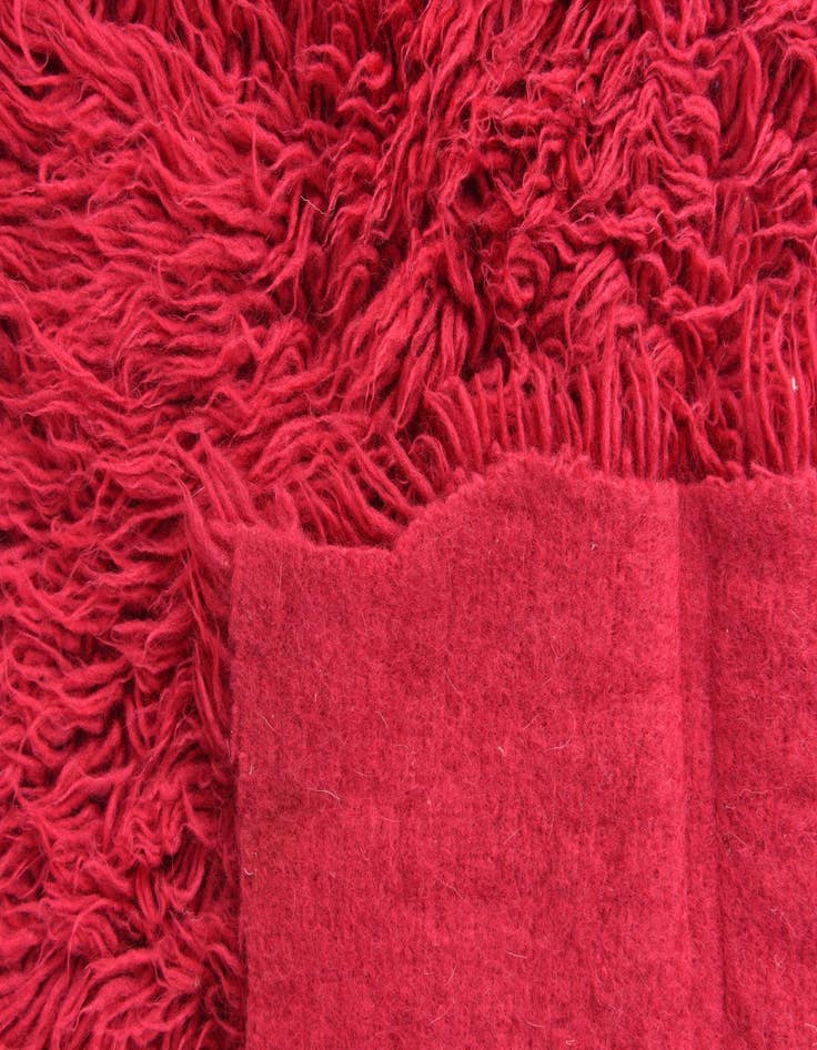 Detail image of 3' 10 x 4' 5  Hand Knotted Moroccan Wool Rug