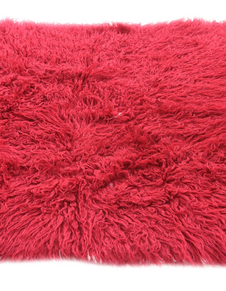 Detail image of 3' 4 x 5' 4  Hand Knotted Moroccan Wool Rug