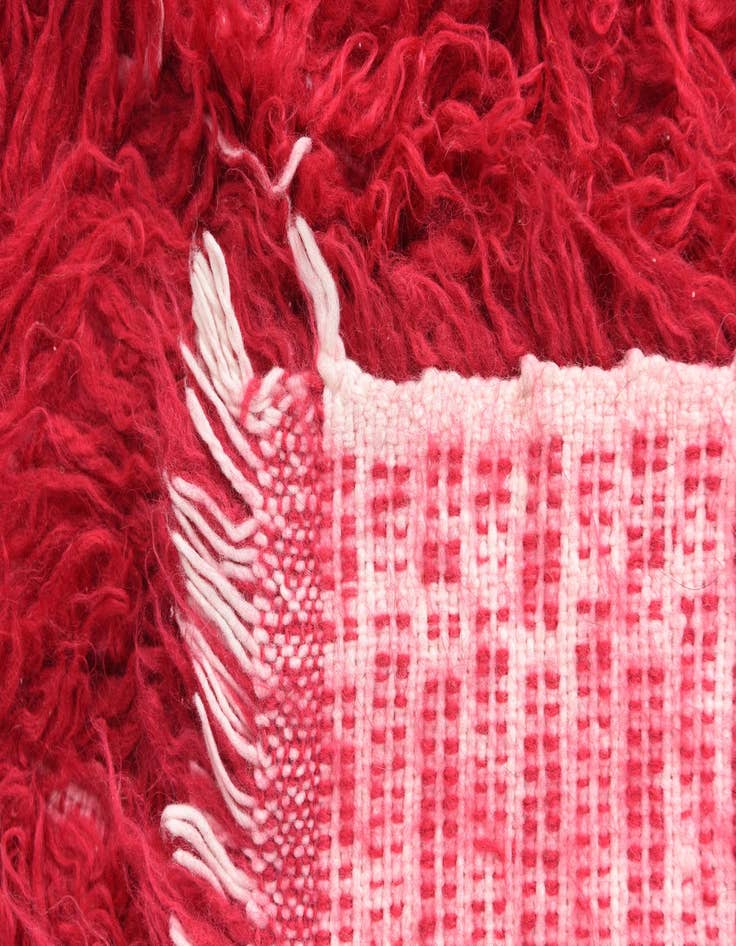 Detail image of 3' 4 x 5' 4  Hand Knotted Moroccan Wool Rug