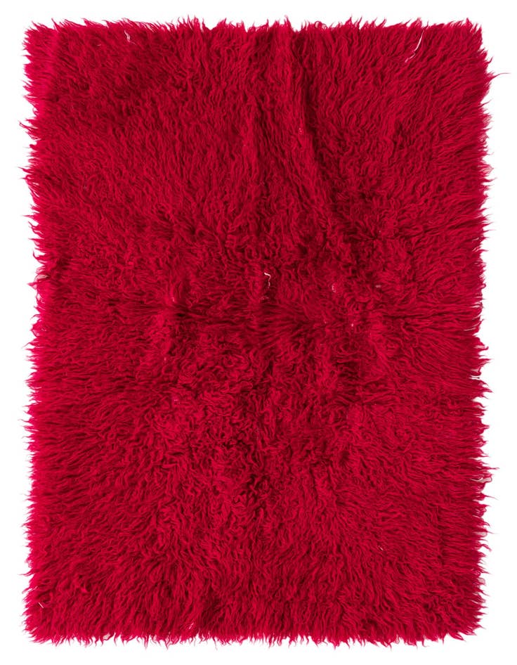 Detail image of 3' 4 x 5' 4 Hand Knotted Moroccan Wool Rug