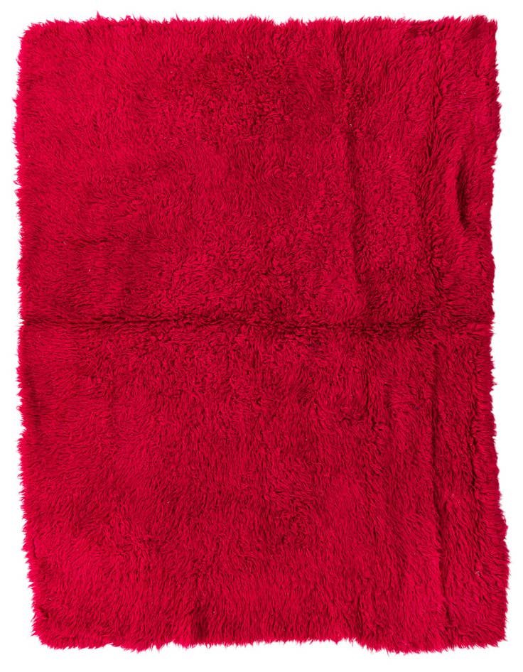 Detail image of 4' 8 x 6' 2 Hand Knotted Moroccan Wool Rug