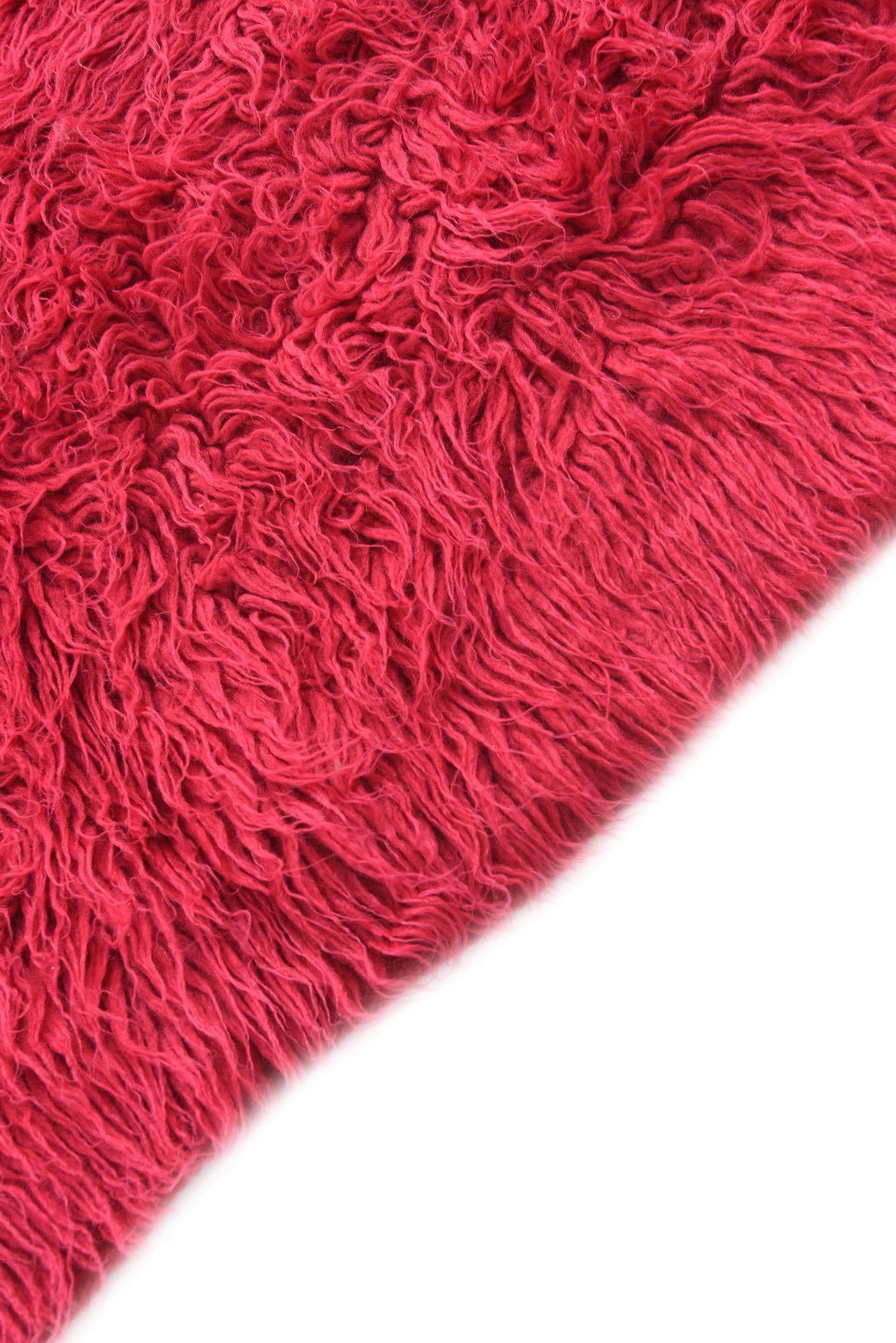4' 4 x 6' 7 Hand Knotted Moroccan Wool Rug