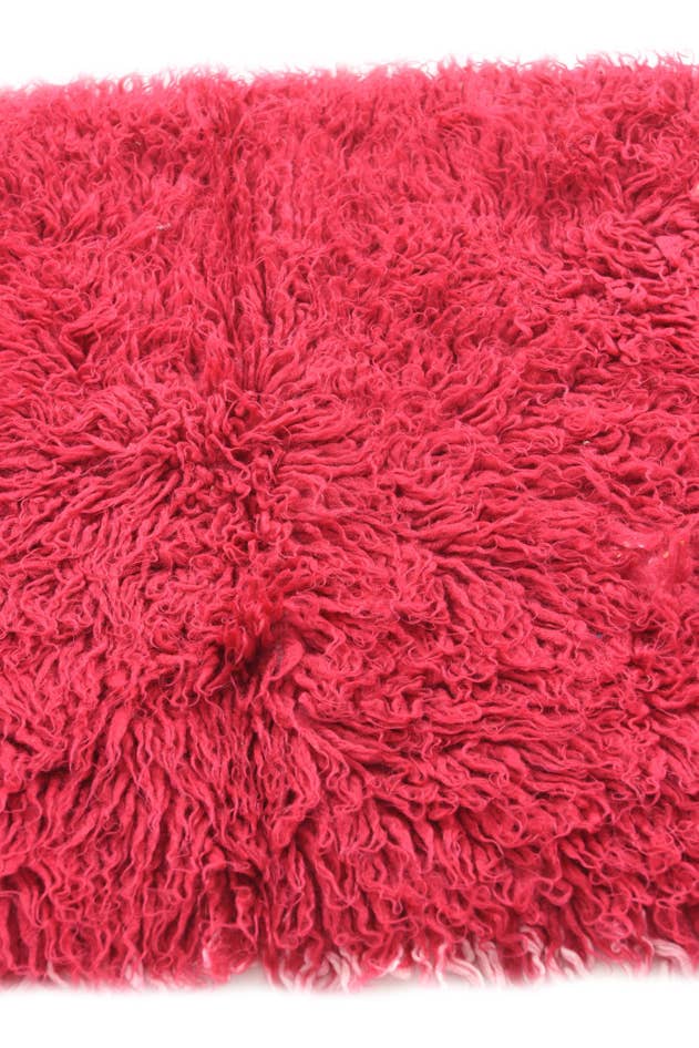 Detail image of 2' 4 x 4' 6 Hand Knotted Moroccan Wool Rug