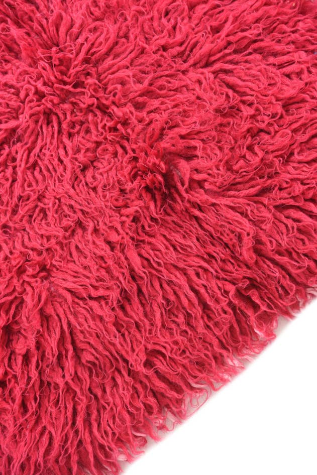 Detail image of 2' 4 x 4' 6 Hand Knotted Moroccan Wool Rug