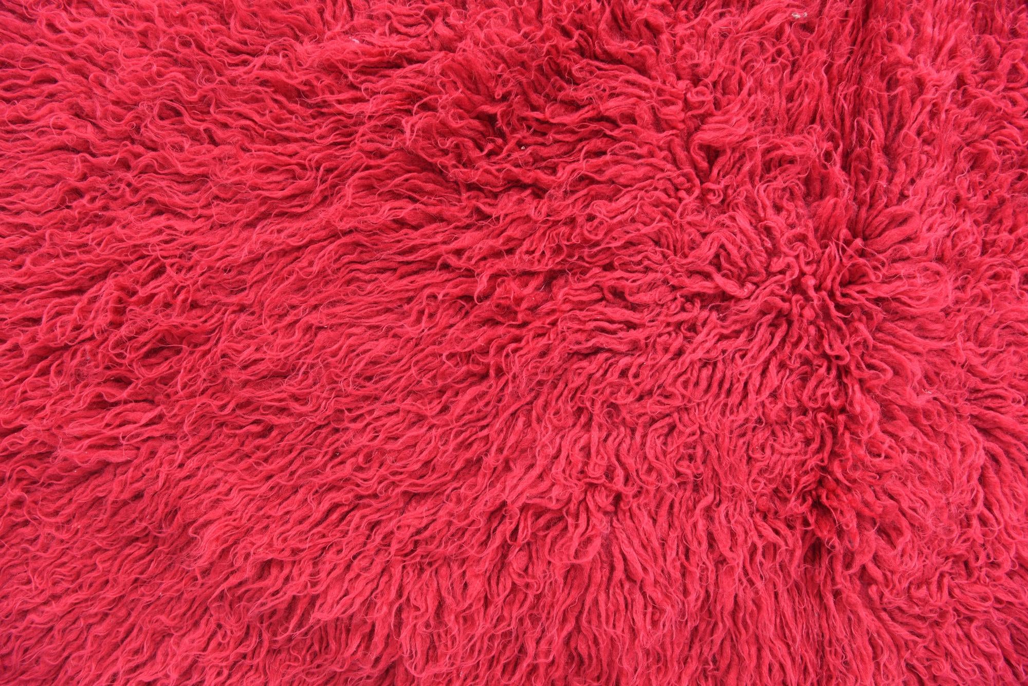 2' 4 x 4' 6 Hand Knotted Moroccan Wool Rug