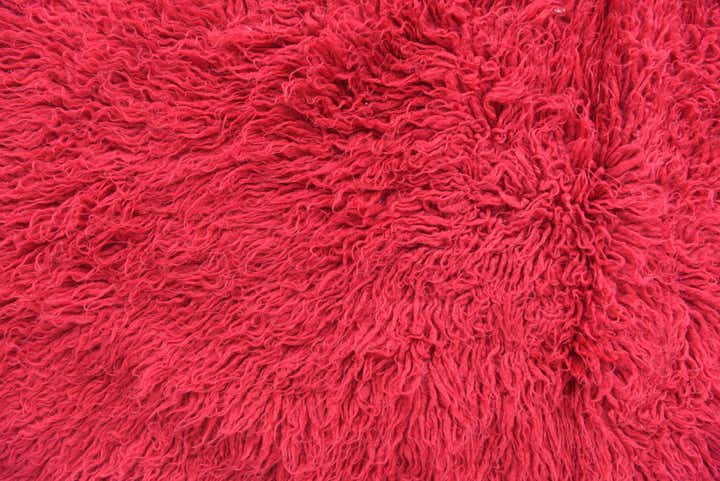 2' 4 x 4' 6 Hand Knotted Moroccan Wool Rug