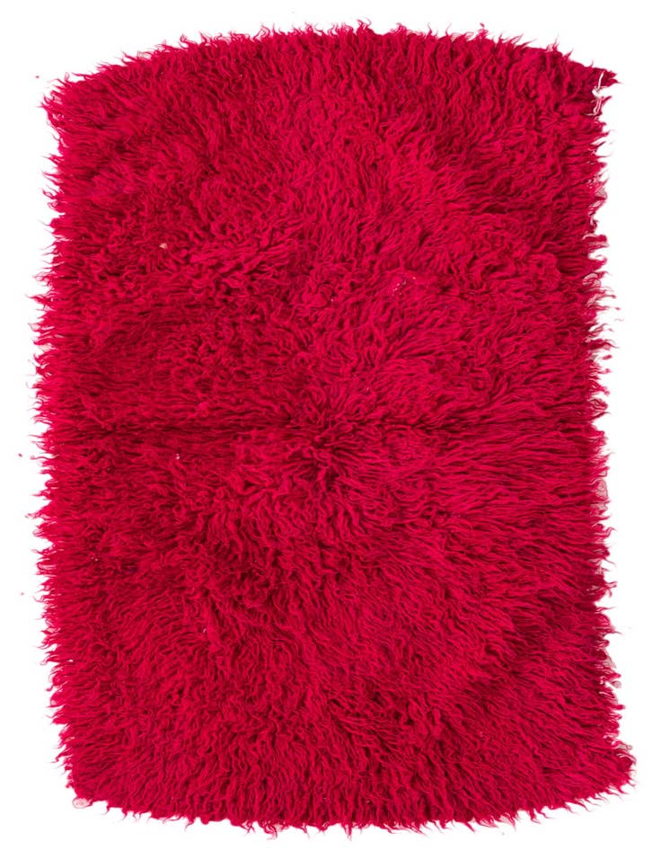 Detail image of 2' 4 x 4' 6 Hand Knotted Moroccan Wool Rug
