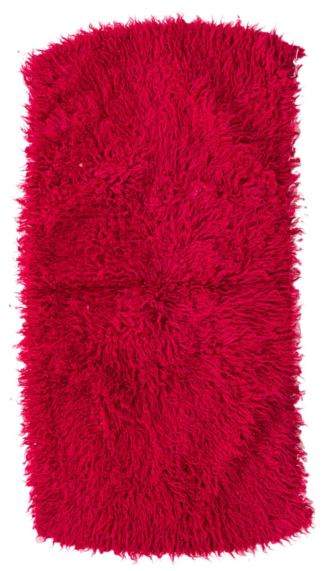 2' 4 x 4' 6 Hand Knotted Moroccan Wool Rug