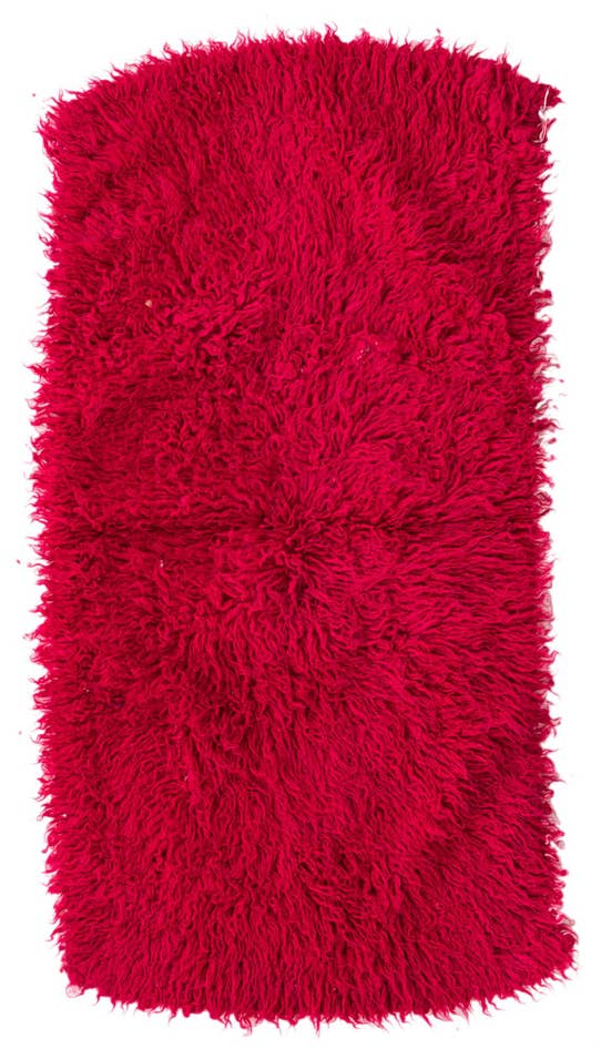 Detail image of 2' 4 x 4' 6 Hand Knotted Moroccan Wool Rug