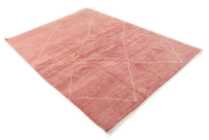 Detail image of 5' 7 x 7' 11 Hand Knotted Moroccan Wool Rug