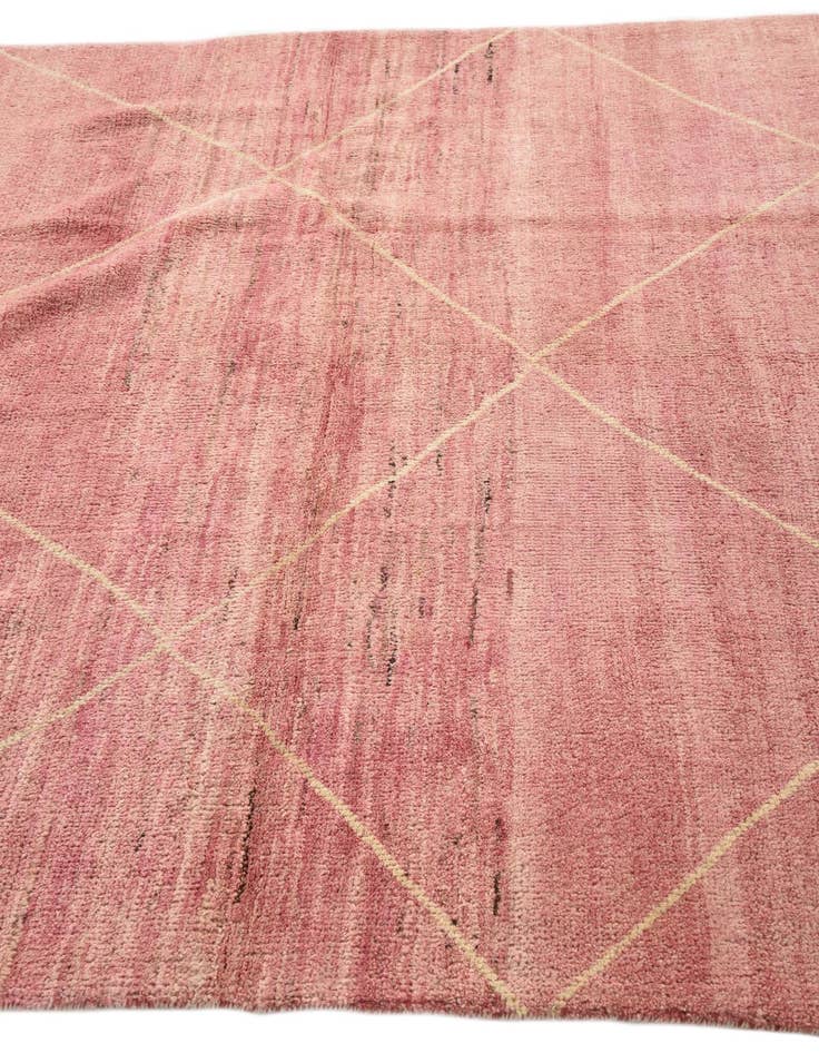 Detail image of 5' 7 x 7' 11  Hand Knotted Moroccan Wool Rug