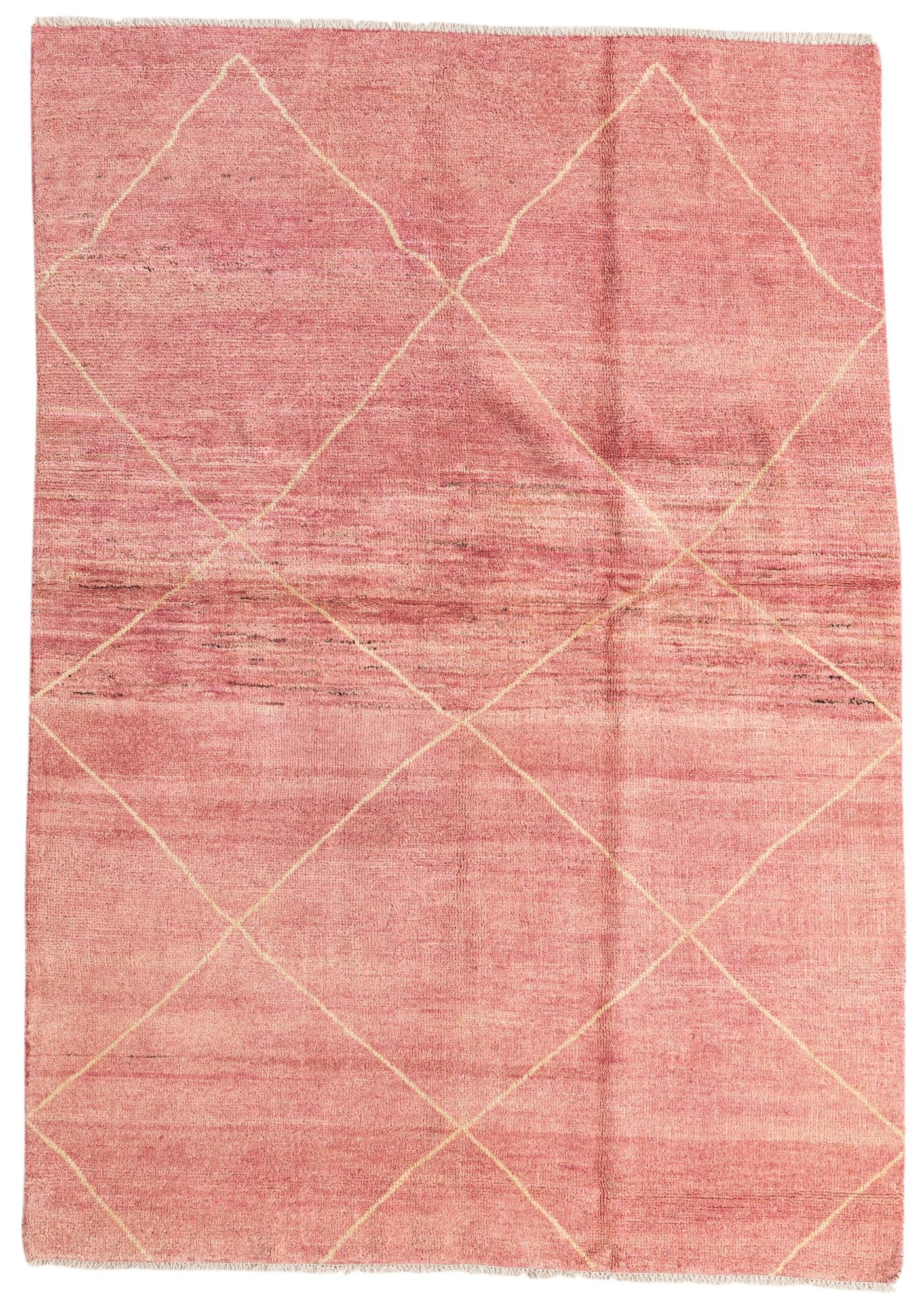 5' 7 x 7' 11 Hand Knotted Moroccan Wool Rug